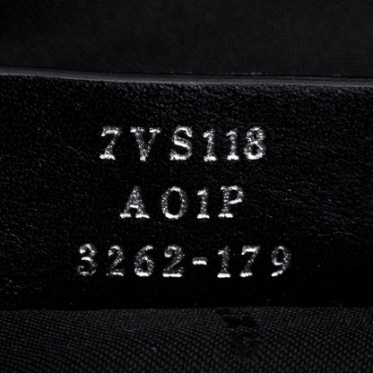 Fendi Black Nylon Leather Trim Vocabulary Duffle Bag