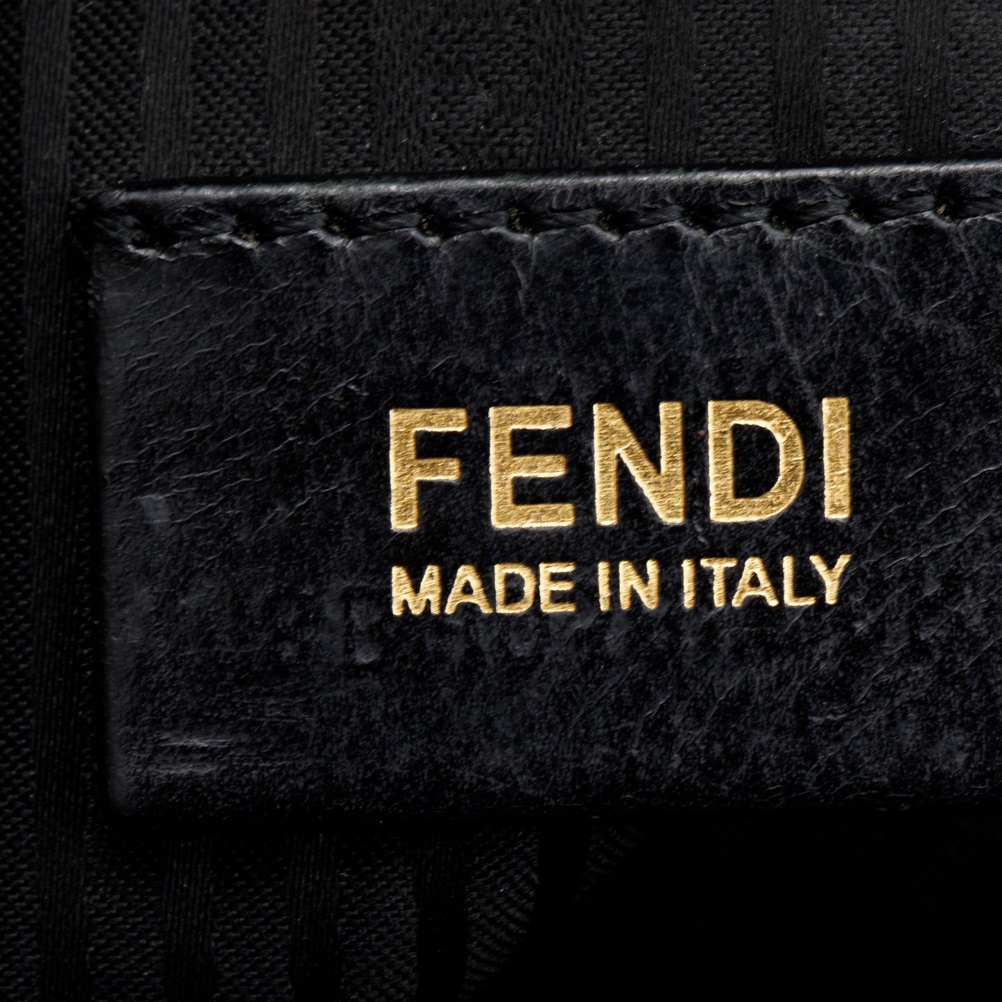 Fendi Black Vitello Elite Leather Medium 2Jours Tote