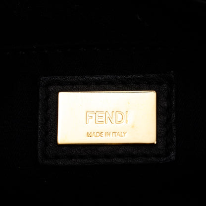 Fendi Black Vitello Elite Leather Petite 2Jours Tote