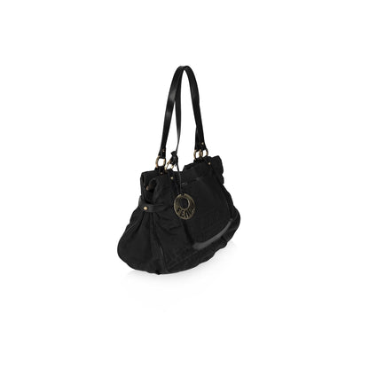 Fendi Black Zucca Large Chef  Shoulder Bag