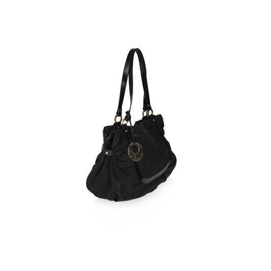 Fendi Black Zucca Large Chef  Shoulder Bag
