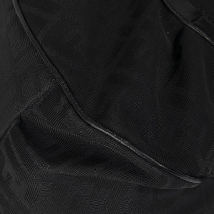 Fendi Black Zucca Large Chef  Shoulder Bag