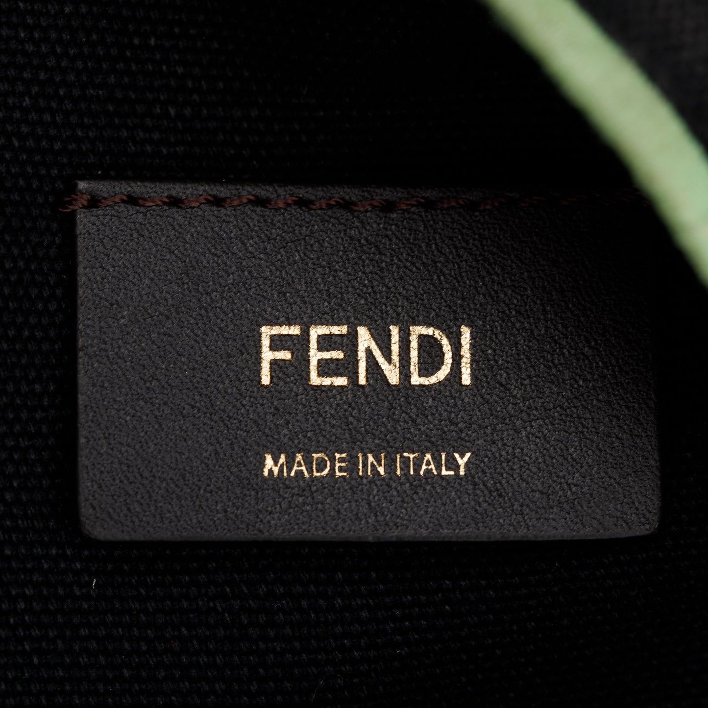 Fendi Black/Green Floral Embroidered Canvas Psychedelic Mini Mon Tresor Bucket Bag