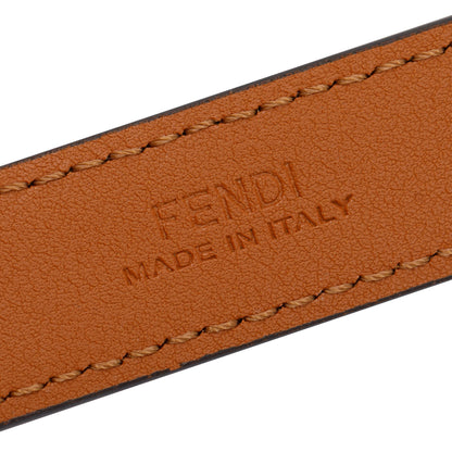 Fendi Brown Calfskin Leather FF Belt 85 34