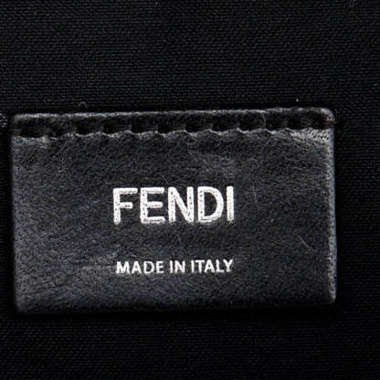 Fendi Brown FF Zucca Canvas Calfskin Leather 1974 Diagonal Belt Bag