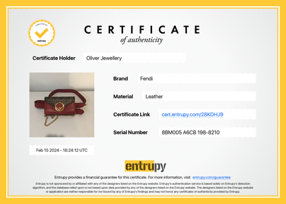 Fendi Brown FF Zucca Embossed and Red Leather F is Fendi Convertible Belt Bag