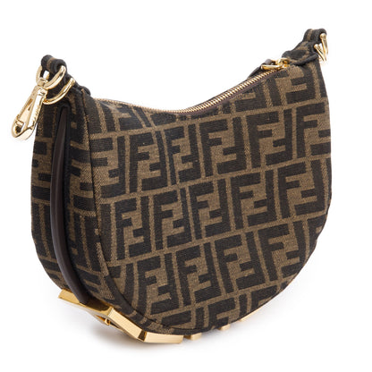 Fendi Brown FF Zucca Jacquard Mini Fendigraphy Bag