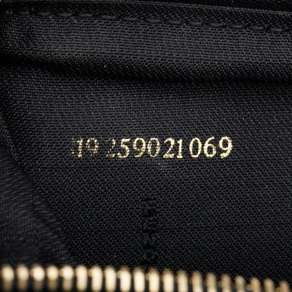 Fendi Brown Pequin Pattern Mini Boston Bag