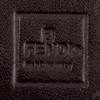 Fendi Brown Vintage Zucca Canvas FF Bifold Wallet