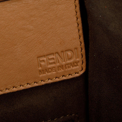 Fendi Brown Vitello Elite Leather Large 3Jours Tote