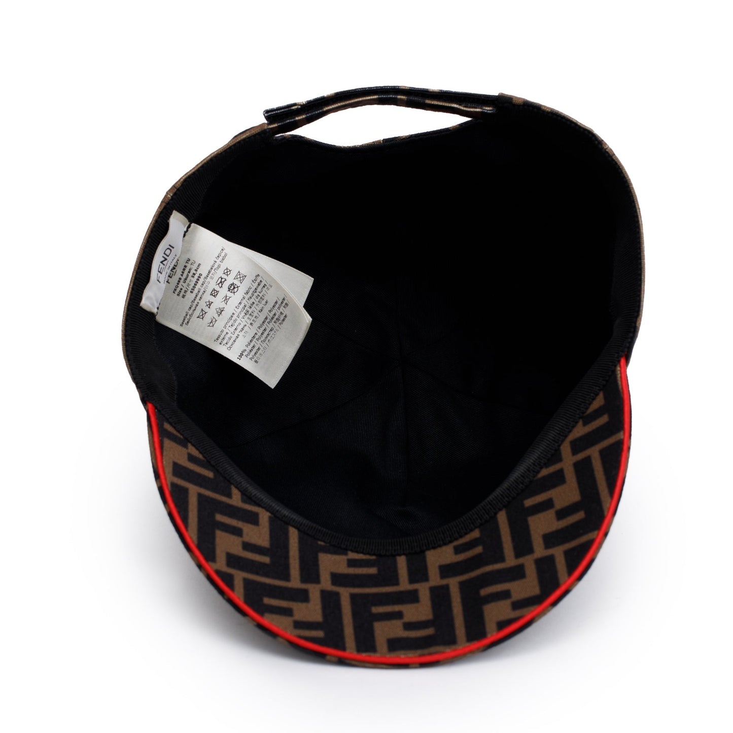 Fendi Brown Zucca FF Baseball Hat, Size M 58