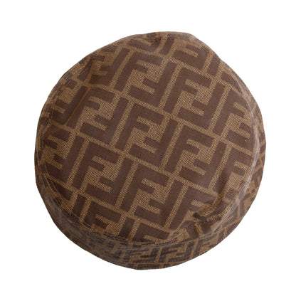 Fendi Brown Zucca FF Canvas Bucket Hat, Size S 58