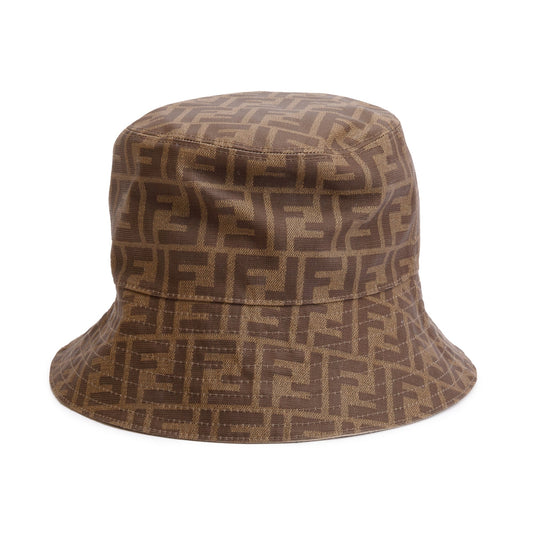 Fendi Brown Zucca FF Canvas Bucket Hat, Size S 58