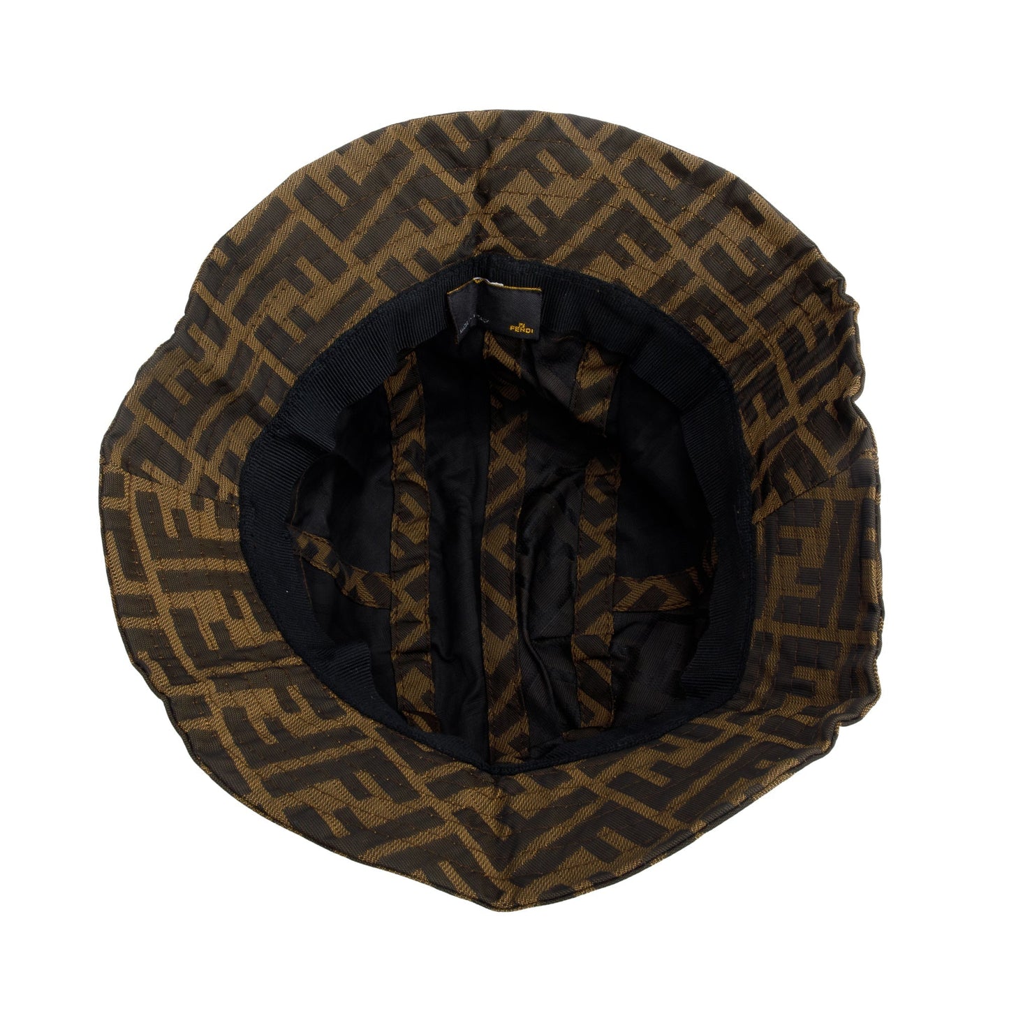Fendi Brown Zucca FF Canvas Bucket Hat, Size S