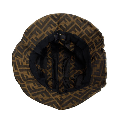 Fendi Brown Zucca FF Canvas Bucket Hat, Size S