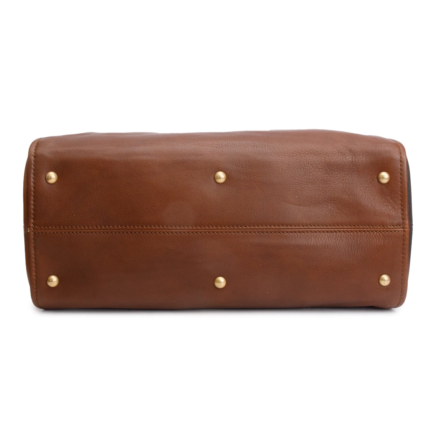 Fendi Brown/Black Calfskin Leather Mediu Chameleon Tote