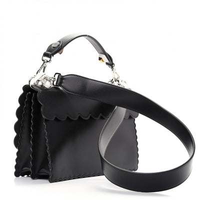 FENDI Camellia & Pearl Bow Kan I Flap Bag