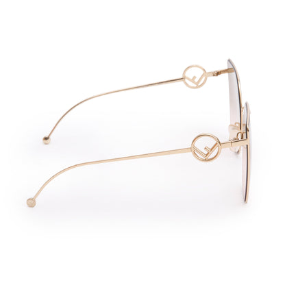 Fendi FE0323/S Gold-Tone Metal F is Fendi Sunglasses