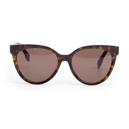 Fendi FE400088U Havana Acetate Cat-Eye Sunglasses