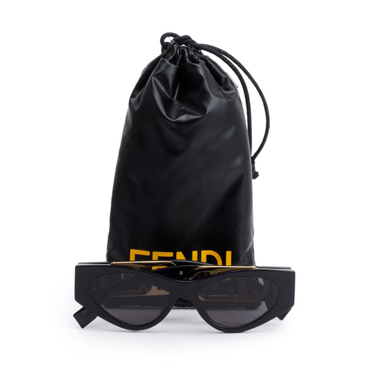 Fendi FE40049I Back Acetate O'Lock Oval Sunglasses