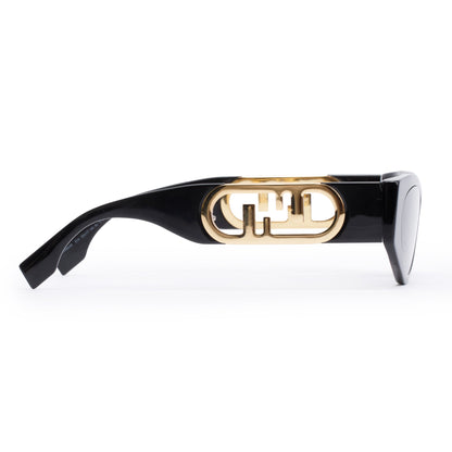 Fendi FE40049I Back Acetate O'Lock Oval Sunglasses