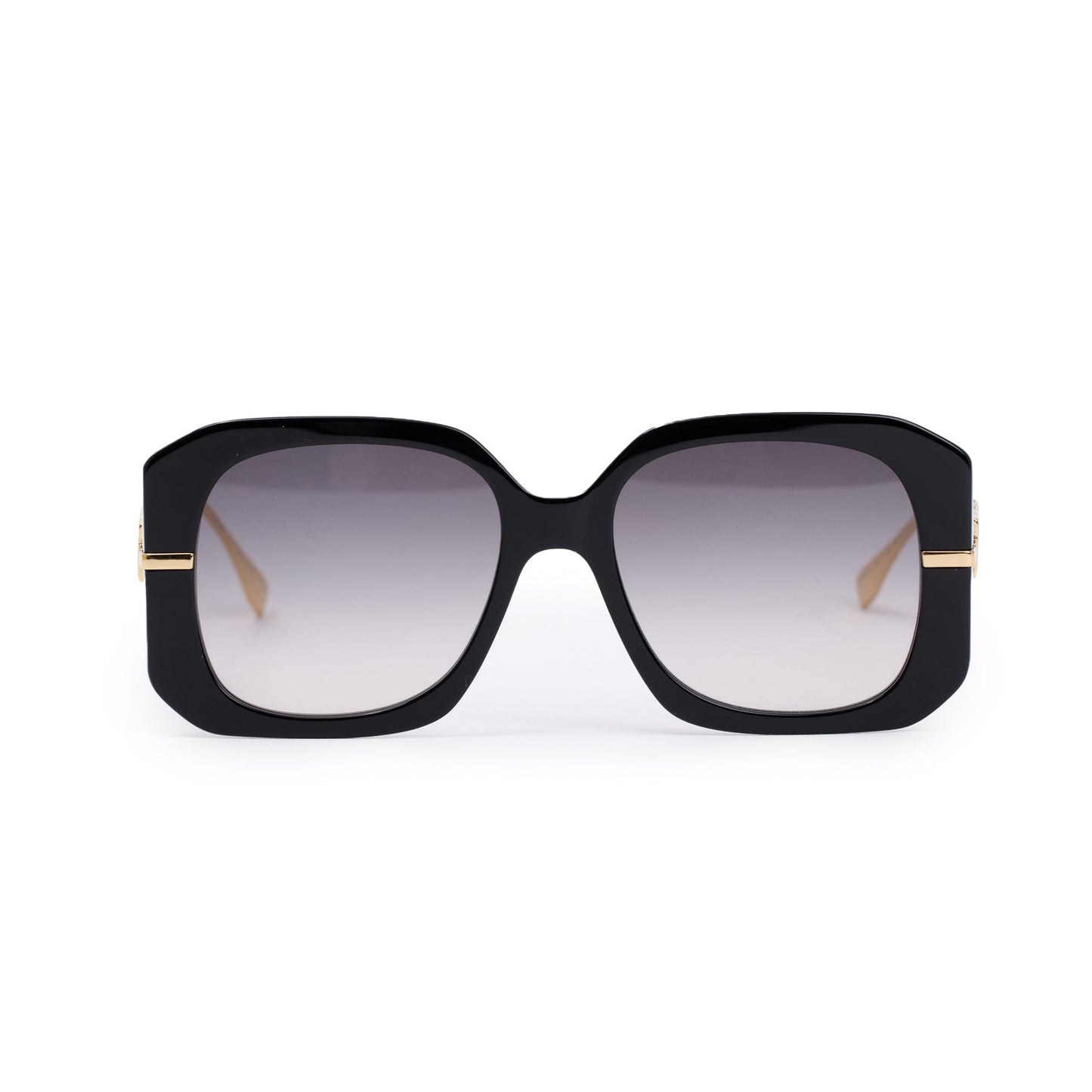 Fendi FE400651 Black Acetate Fendigraphy Logo Sunglasses