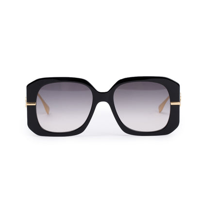 Fendi FE400651 Black Acetate Fendigraphy Logo Sunglasses