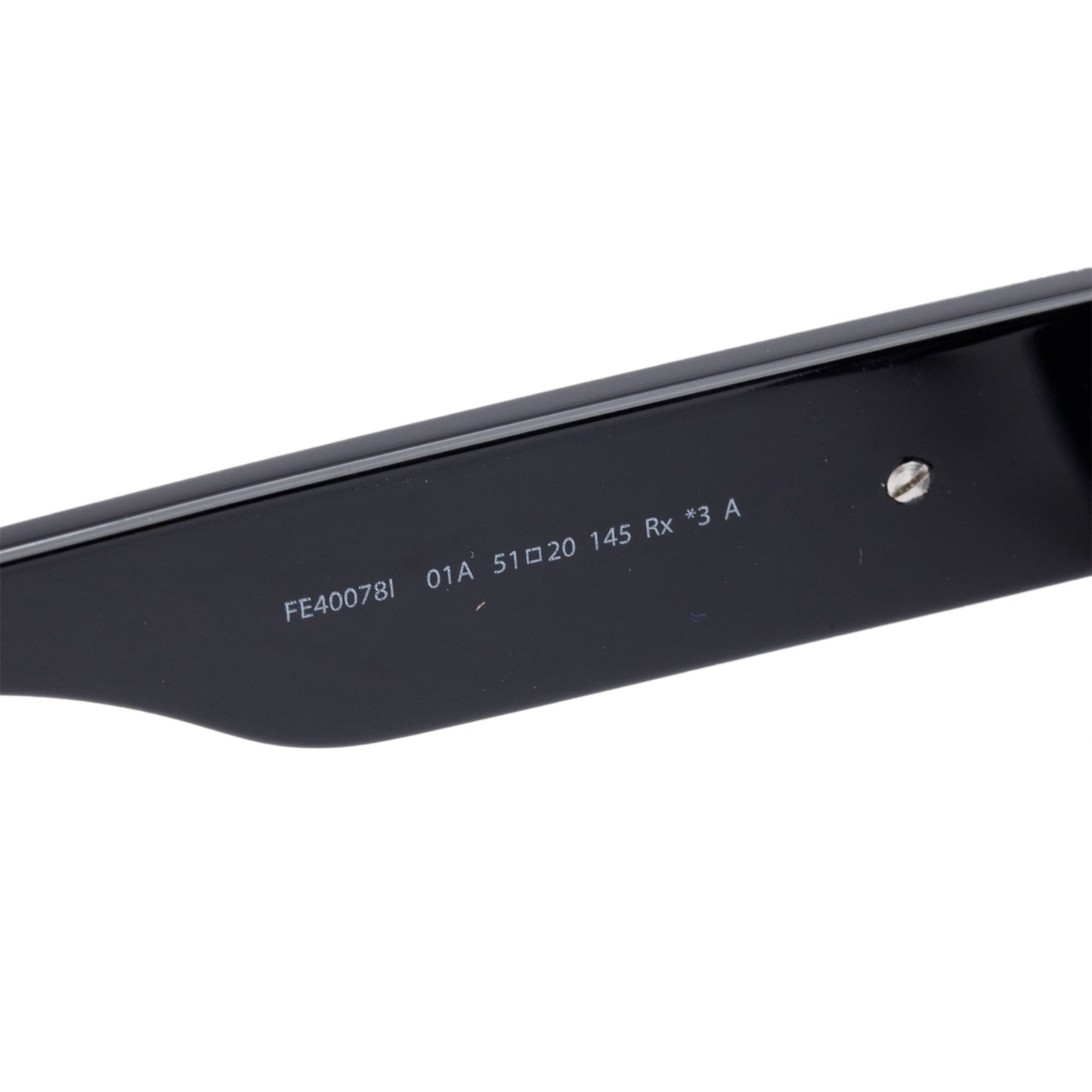 Fendi FE40078I Black Acetate Fendigraphy Square Sunglasses