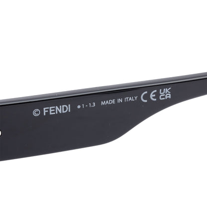 Fendi FE40078I Black Acetate Fendigraphy Square Sunglasses