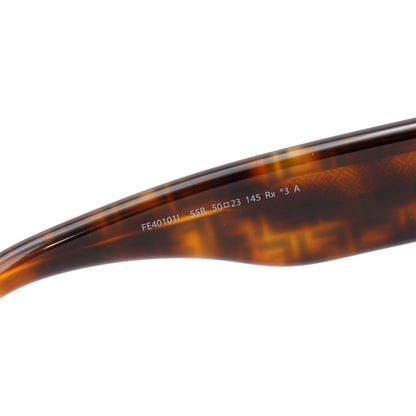 Fendi FE40101 Havana Acetate Square Sunglasses