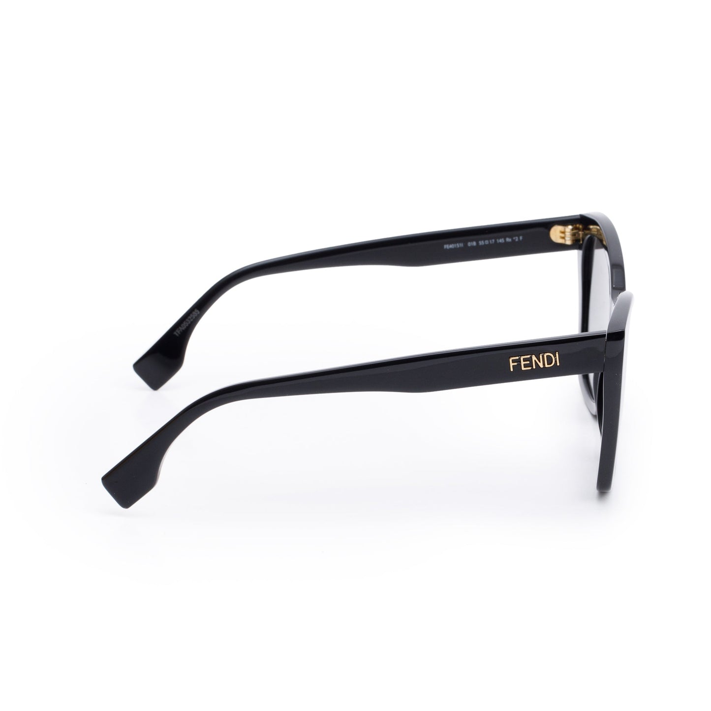 Fendi FE40151I Black Acetate Square Sunglasses