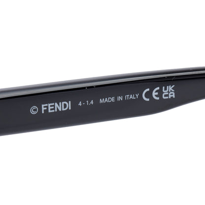 Fendi FE40151I Black Acetate Square Sunglasses