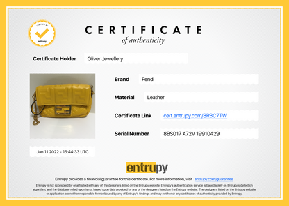 Fendi FF Embossed Mini Baguette