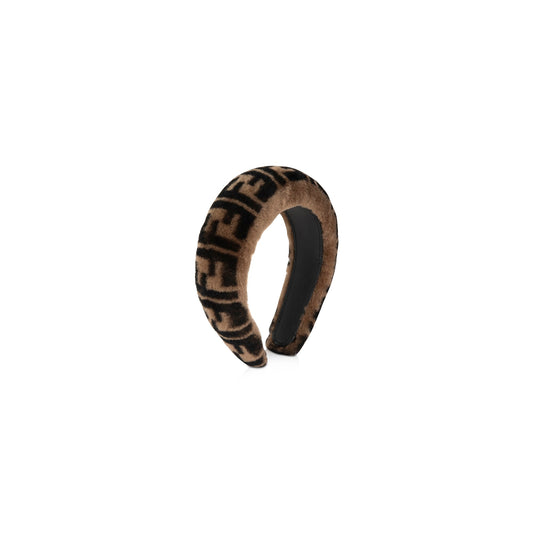 Fendi FF Shearling Hair Band