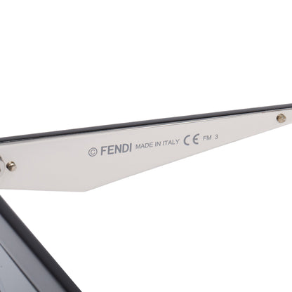 Fendi FF0371/S Black Acetate DeFender Cat-Eye Sunglasses