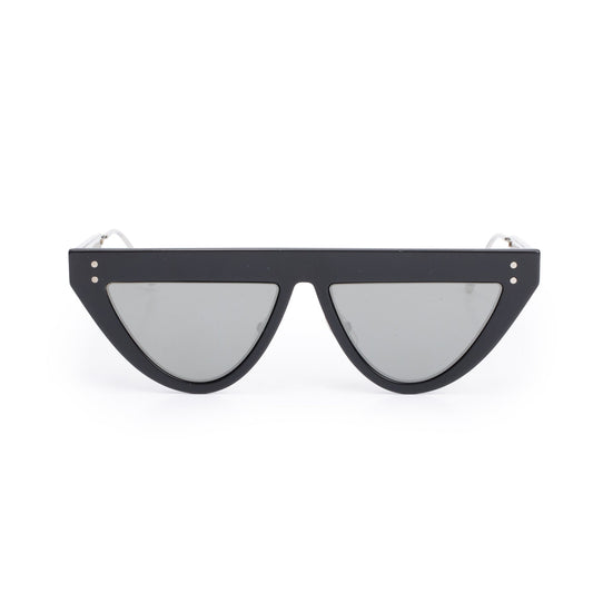 Fendi FF0371/S Black Acetate DeFender Cat-Eye Sunglasses