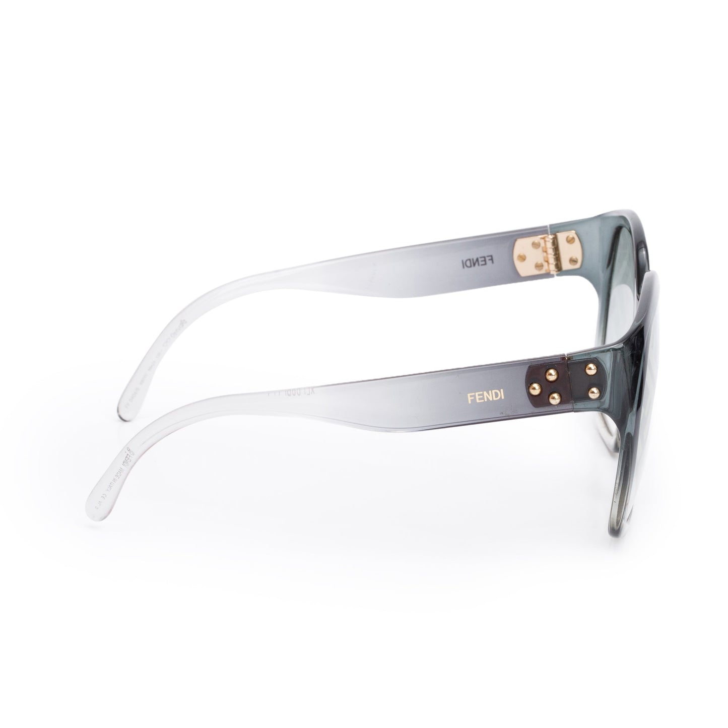Fendi FF0404S Grey Ombre Acetate Fendi Roma Oversize Sunglasses