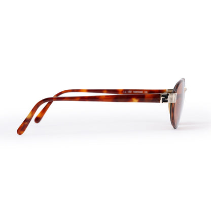 Fendi FS 137 Tortoise Acetate Round Sunglasses