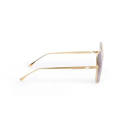 Fendi Gold-Tone Metal F is Fendi FF 0439/S Square Sunglasses
