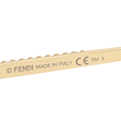 Fendi Gold-Tone Metal F is Fendi FF 0439/S Square Sunglasses
