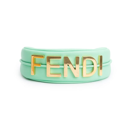 Fendi Green Calf Leather Small Fendigraphy Bag