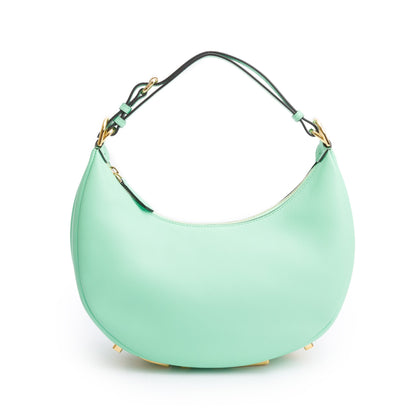 Fendi Green Calf Leather Small Fendigraphy Bag