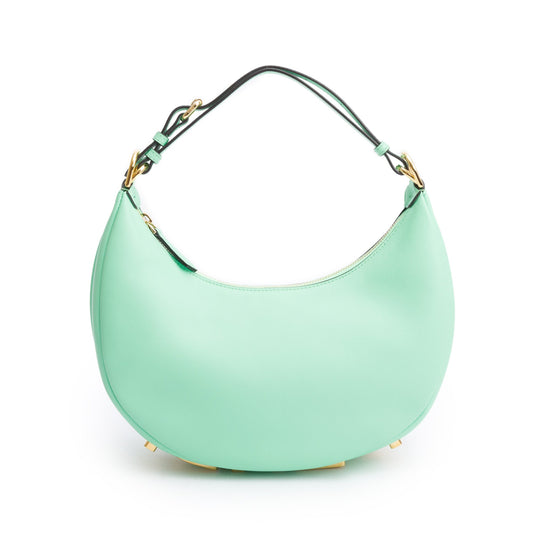 Fendi Green Calf Leather Small Fendigraphy Bag