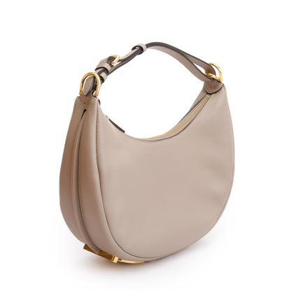 Fendi Grey Calf Leather Small Fendigraphy Bag