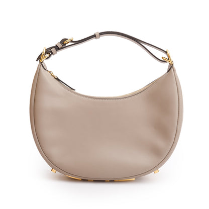 Fendi Grey Calf Leather Small Fendigraphy Bag