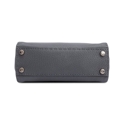 Fendi Grey Romano Selleria Mini Peekaboo Bag