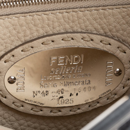 Fendi Grey Romano Selleria Mini Peekaboo Bag