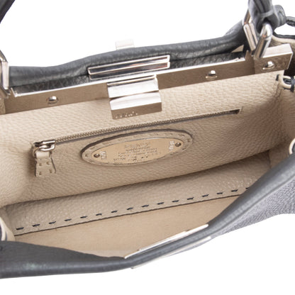Fendi Grey Romano Selleria Mini Peekaboo Bag