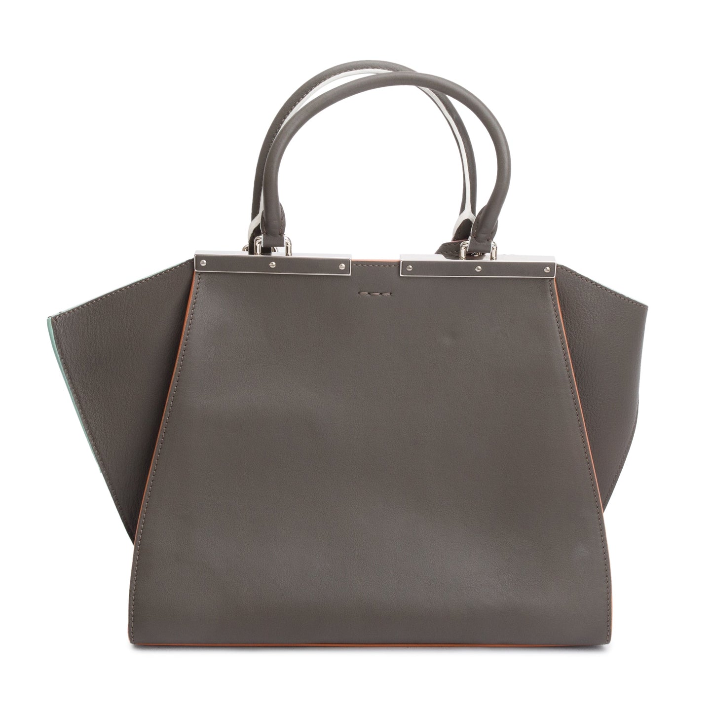 Fendi Grey Vitello Elite Leather Medium 3Jours Tote