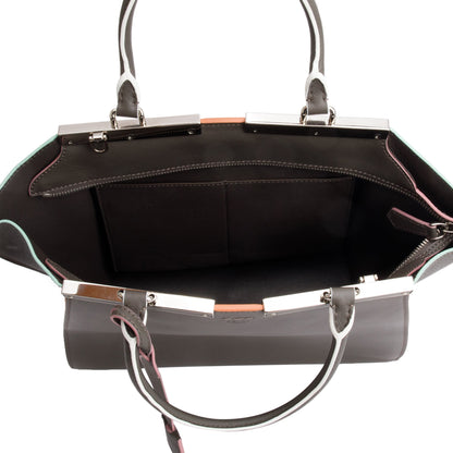 Fendi Grey Vitello Elite Leather Medium 3Jours Tote